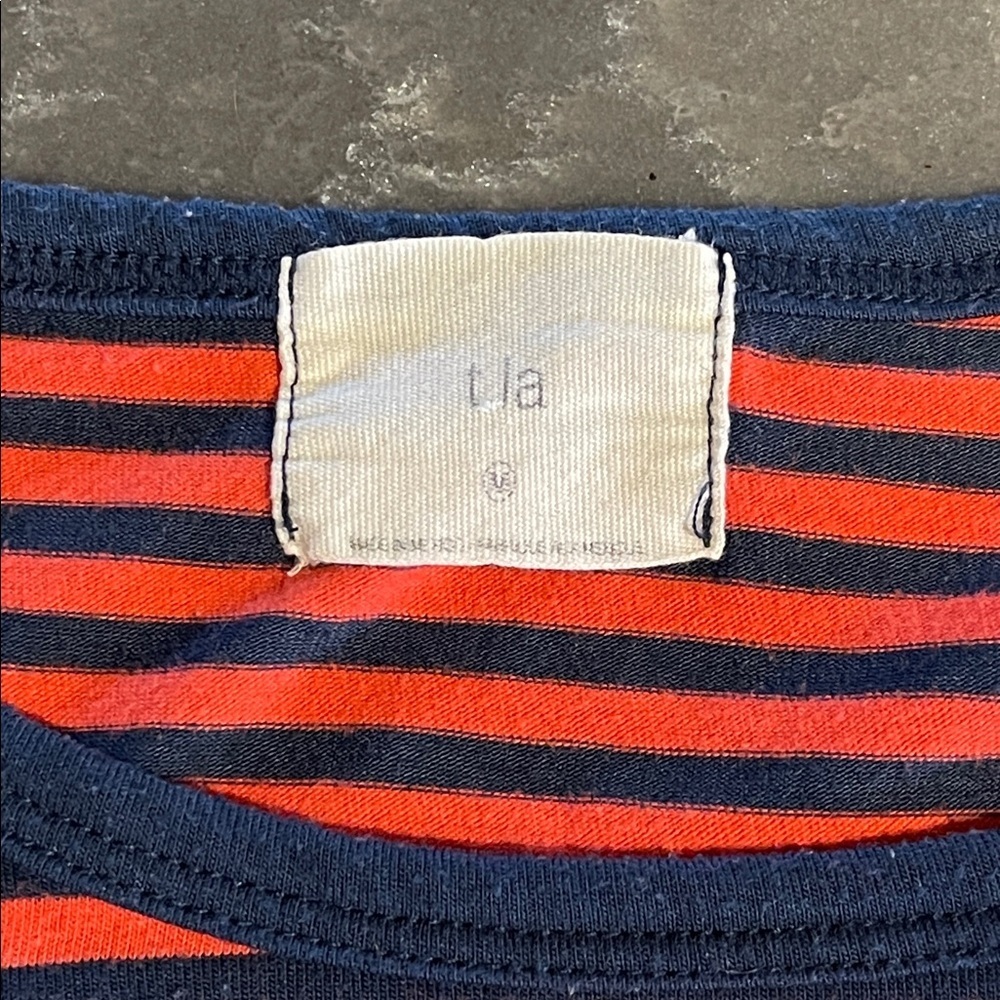 Anthropologie T.LA Striped Quarter Sleeve T-Shirt- size M - Picture 3 of 5